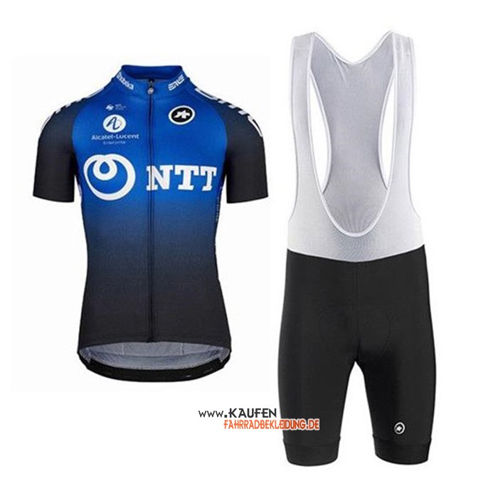 NTT Pro Cycling Kurzarmtrikot 2020 und Kurze Tragerhose Blau Shwarz